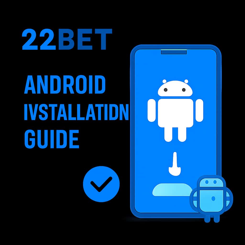 Diagram illustrating the installation process for 22bet on Android.
