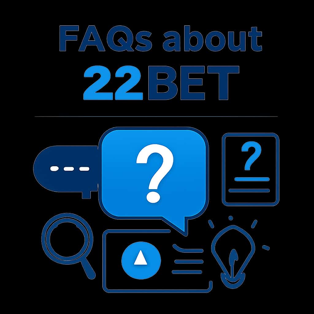 An educational diagram showcasing the features of the 22bet app.