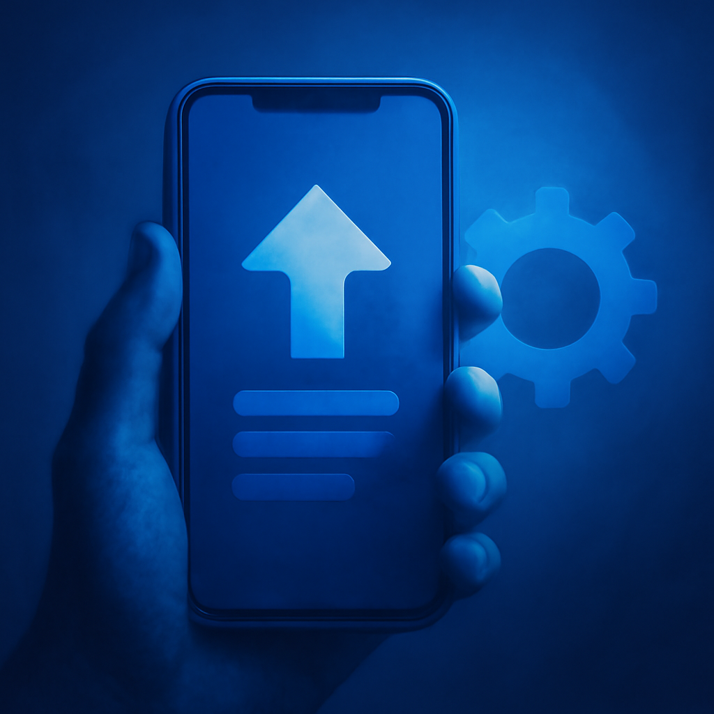 A badge symbolizing device compatibility for the 22bet app.