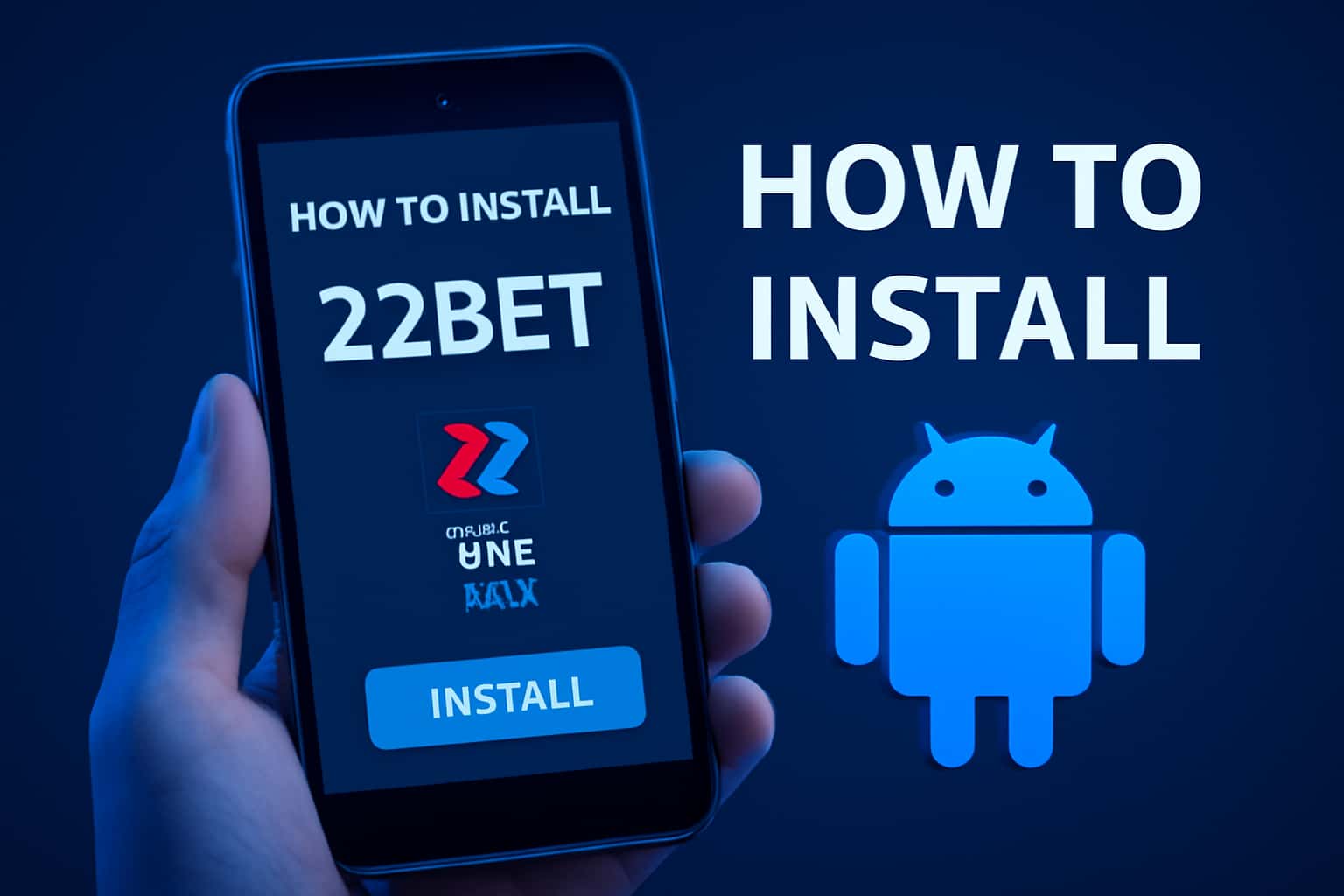 Installation guide for the 22bet app on Android devices.