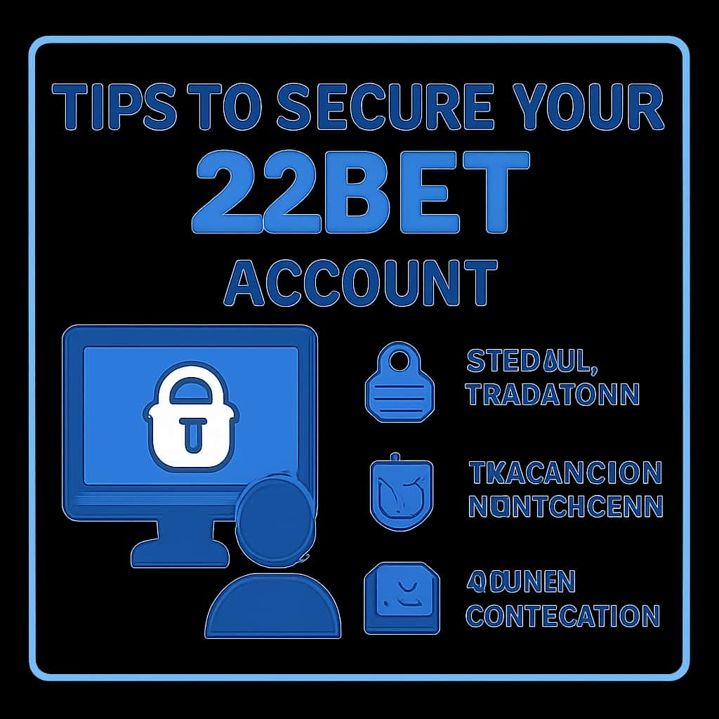 A diagram illustrating best practices for securing your 22bet account.